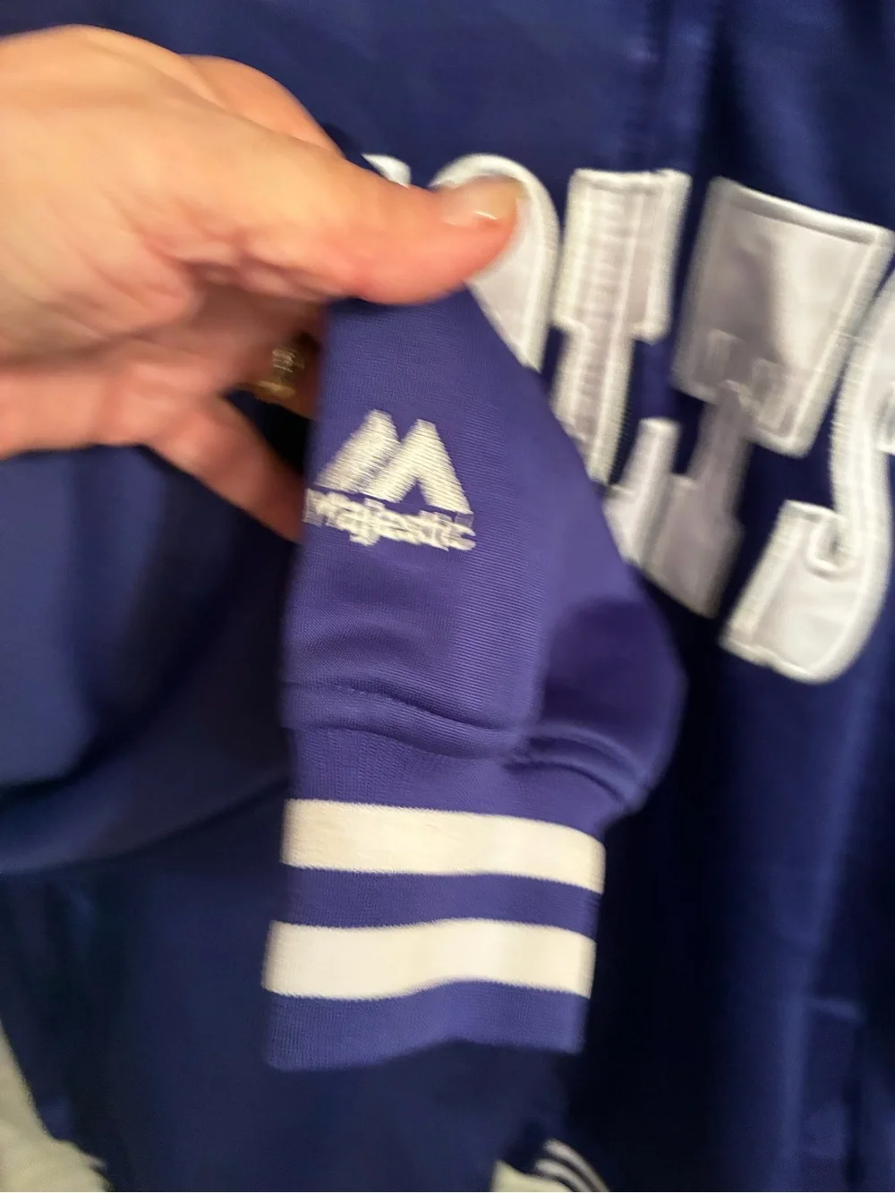 Majestic Purple Colts Full-Zip Varsity Jacket